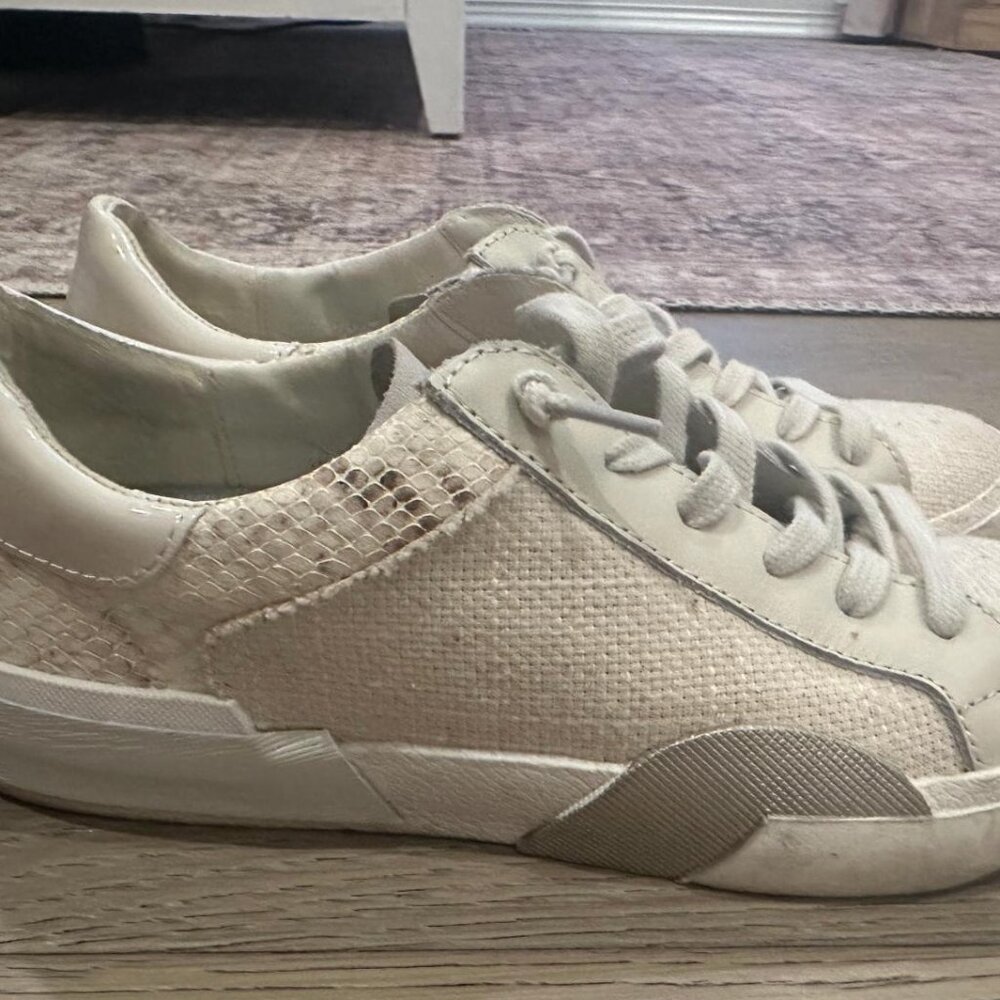 Dolce Vita Zina Sneakers Off white woven  Size 8
